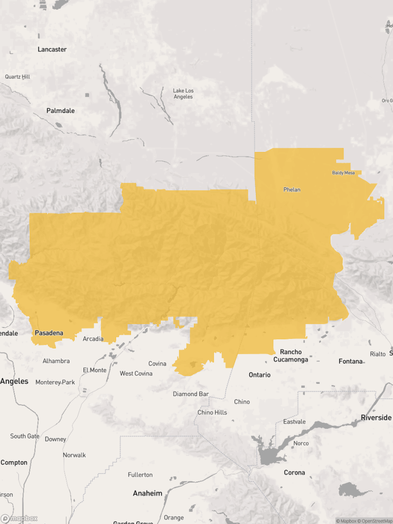 View of map with yellow overlay for Assembly District 41 boundaries.