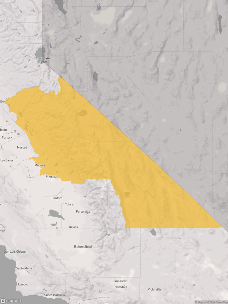 View of map with yellow overlay for Assembly District 8 boundaries.